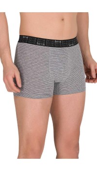 10 Adet Berrak Çizgi Desenli Erkek Likralı Boxer Short 4475