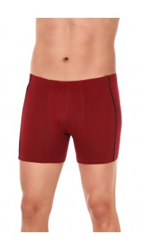 6 Adet Yıldız Erkek Likralı Modal Boxer Short Bordo 109