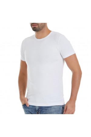 6 Adet Yıldız Erkek Modal Kısa Kollu T-Shirt Fanila Beyaz 335