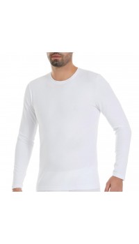 6 Adet Yıldız Erkek Likralı Uzun Kollu T-Shirt Fanila Beyaz 85