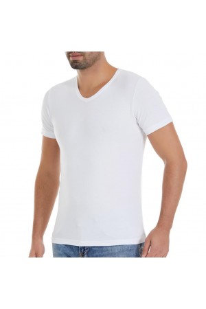 Yıldız Erkek Modal V Yaka T-Şhirt Fanila Beyaz 150
