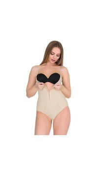 Form Time Bayan Agraflı Askılı Göğüs Altı Slip Body Korse 9105