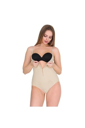 Form Time Bayan Agraflı Askılı Göğüs Altı Slip Body Korse 9105