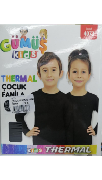 Gümüş Erkek Çocuk Termal Fanila Üst İçlik