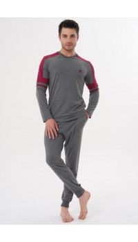 Mecit 2990 Erkek Füme Uzun Kollu Pijama Takımı