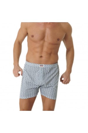 6 Adet Sedef Yıldızı Erkek Büyük Beden Penye Desenli Boxer 1012