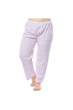 Seher Yıldız Bayan Desenli Uzun Pijama Altı Anne Pijama Altı 020