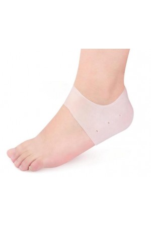 Silikon Topuk Çorabı Beyaz Renk